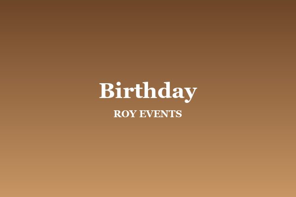 Birthday cake table