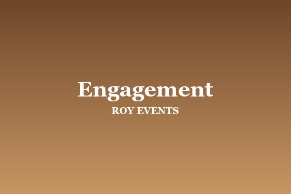 Engagement decor